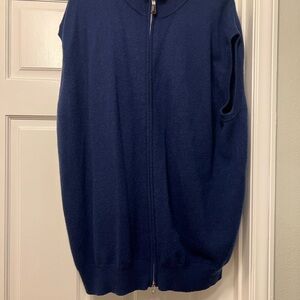 Peter Millar Cashmere 97% Men's Navy Blue Sweater Vest